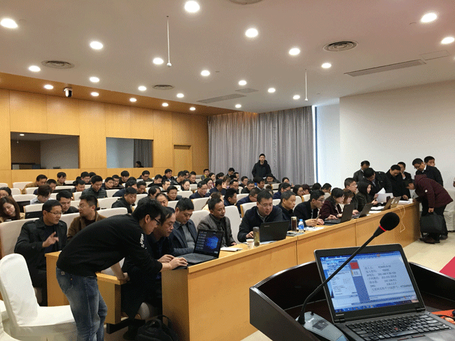 悦达集团阳光采购平台操作培训现场—信源技术人员现场操作指导